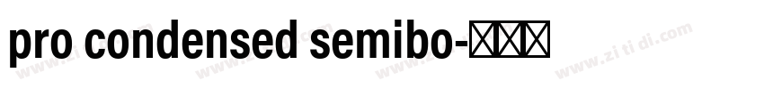pro condensed semibo字体转换